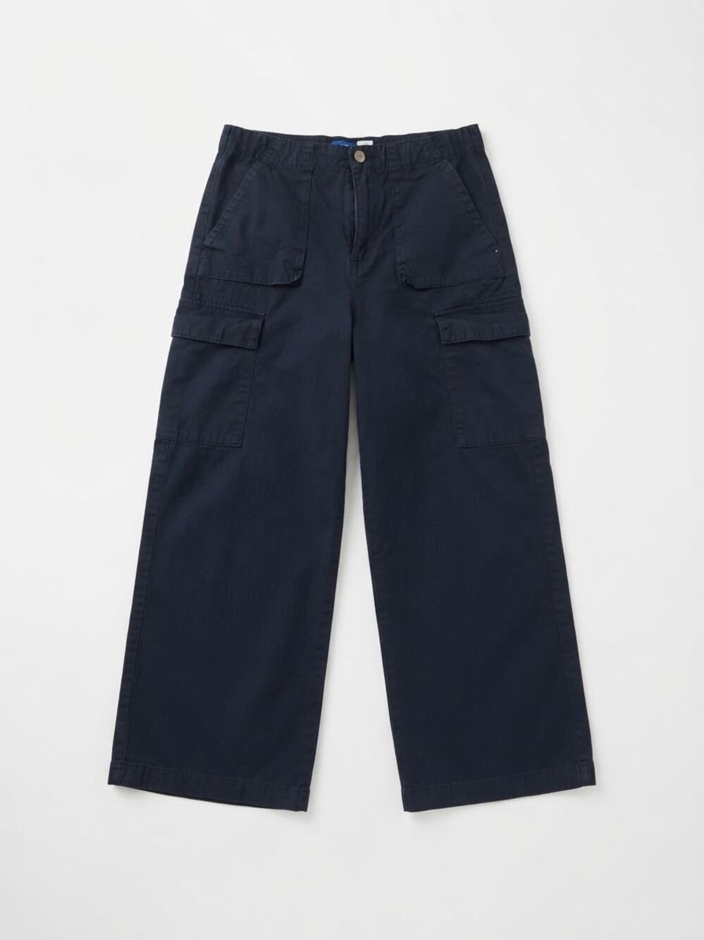 Old Navy Cargo Pants Youth L 10-12 Black Wide Leg Utility Y2K Baggy Skater hike